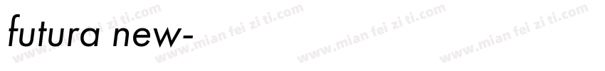 futura new字体转换